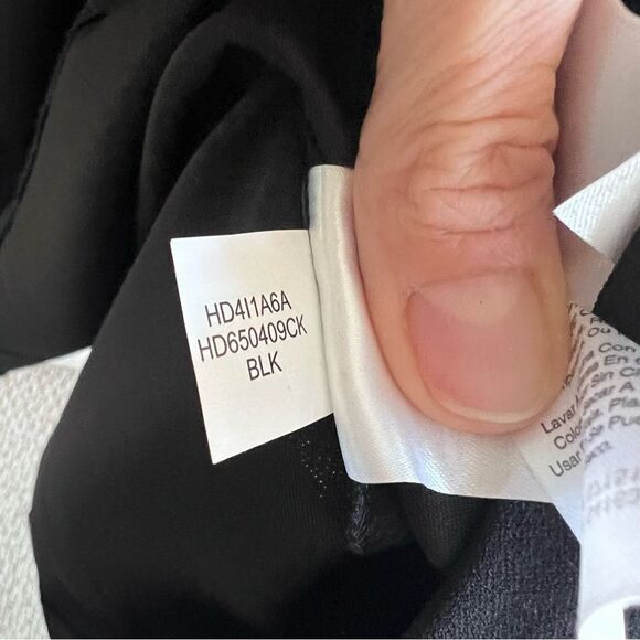 NWT Halston Fit &. Flare Black Midi Dress - Picture 13 of 13